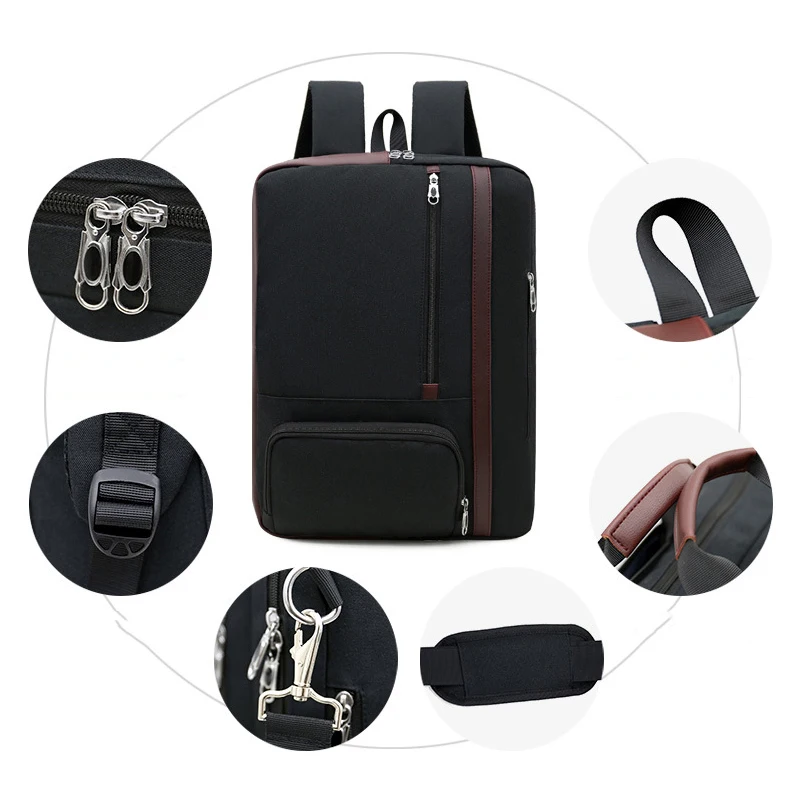 4in1 Bag for Laptop Backpack Male Men 17 15.6 Notebook Business Travel Bagpack Shoulder Hand Bags For Women Mens Large Back Pack