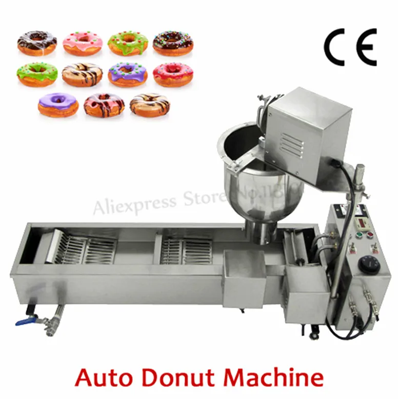 Stainless Steel Commercial Donuts Maker Electric 110V/220V Automatic Donut Machine Doughnut Maker Fryer 3000W Stainless Steel Commercial Donuts Maker Electric 110V/220V Automatic Donut Machine Doughnut Maker Fryer 3000W