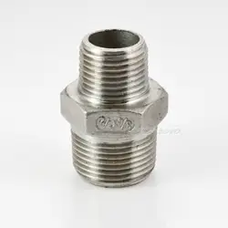 MEGAIRON 3/4 "-1/2" BSPT с резьбой шестигранный ниппель редуктор штекерным фитинги для труб с наружной резьбой Нержавеющая сталь SS304 Новый