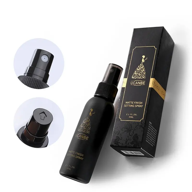 New 50ml Cosmetic Natural Setting Spray Makeup Moisturizing Long Lasting Foundation Fix Matte Finishing Setting Spray Cosmetics