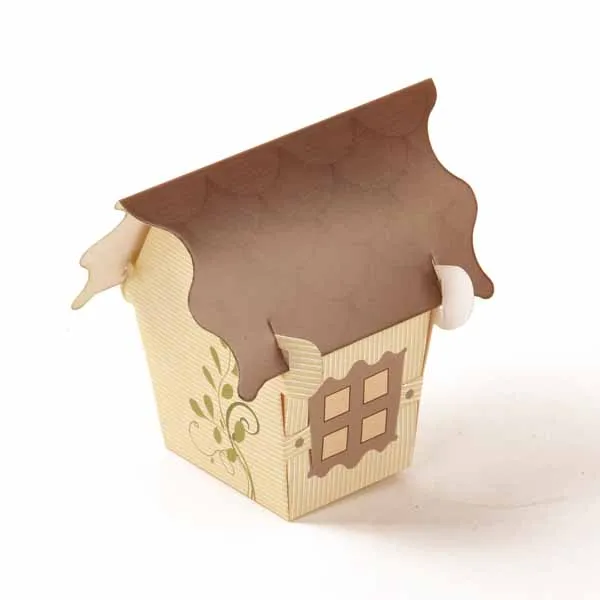 4x5x5cm house shape Favor Boxes Fashion Boxes With Ribbon For Party