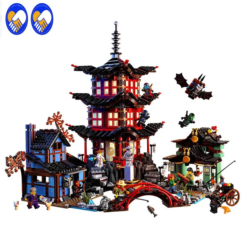 A font b Toy b font A Dream Ninja Temple of Airjitzu Ninjagoes Smaller Version Bozhi