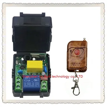 

NEW AC220V 1CH 10A 1PCS Receiver + 1PCS Transmitter RF Wireless Remote Switch teleswitch Momenrary Toggle Latched Adjustable