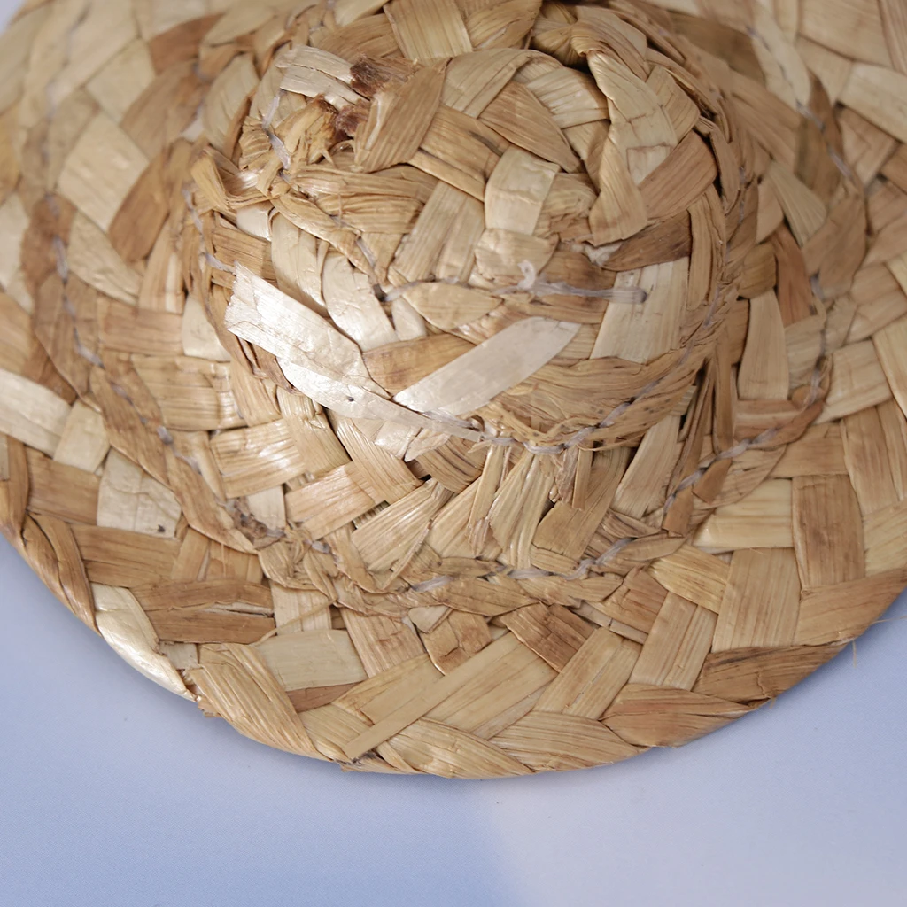 10Pcs Straw Bowler Doll Hat Headdressing Clothes Decor For Salon 