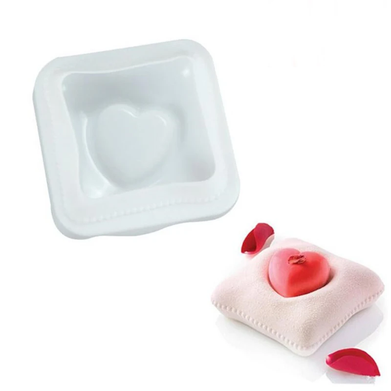 Buy KCASA 12X12X3.6cm silicone heart shape pillow