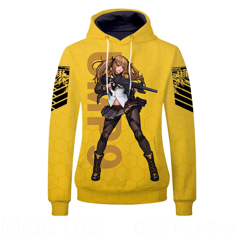 

Girls Frontline Ump45 UMP9 Pullover Hooded Hoodie Jacket Cosplay Costume Men Women Spring Autumn Fashion Sweatshirt Streetwear
