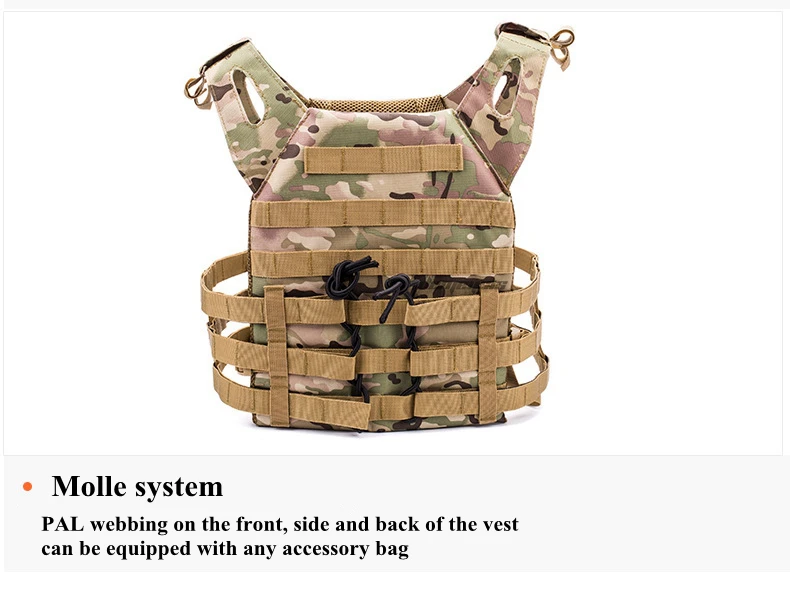 Adjustable J P C Molle Tactical Vest Plate Carrier Military Airsoft Shooting Vests Hunting CS Waistcoat Wargame Paintball Vest