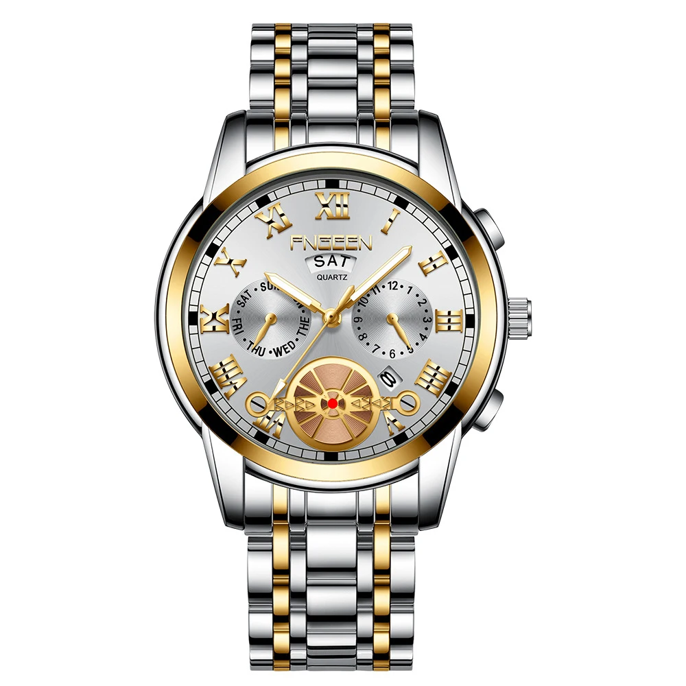 Man Watch Erkek Kol Saati Top Brand Quality Quartz Wrist Watches for Men Clock Date Week Display Luminous Decoration Men's | Наручные