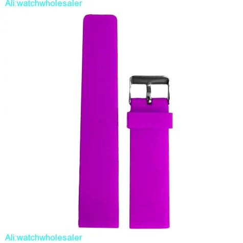 22mm Dark Violet Silicone Jelly Rubber Girls Boys Watch Band Straps WB1071Y22JB