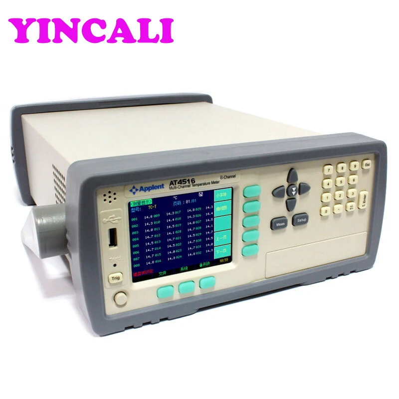 

Applent Multi-Channel Temperature Meter AT4516 Digital Thermometer Datalogger 16 Channels Measures Range -200C~1300C