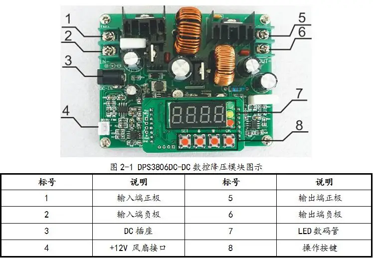 D3806 CNC DC Регулируемый источник питания постоянного тока Регулируемый повышающий и понижающий модуль напряжение и ток 38 в 6A усилитель