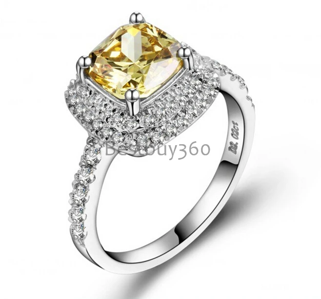 

2 Carat Synthetic Diamant 925 Sterling Silver Wedding S925 Ring (YD)