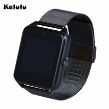 Bluetooth z60 smart watch edelstahl leder stahl smartwatch unterstützung sim tf-karte kamera anruf sms erinnern für ios android