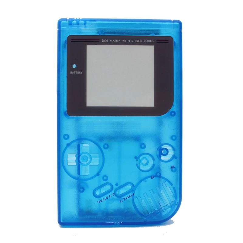 Высокое качество чехол Пластиковый корпус для игры приставка Gameboy GB - Цвет: Transparent Blue