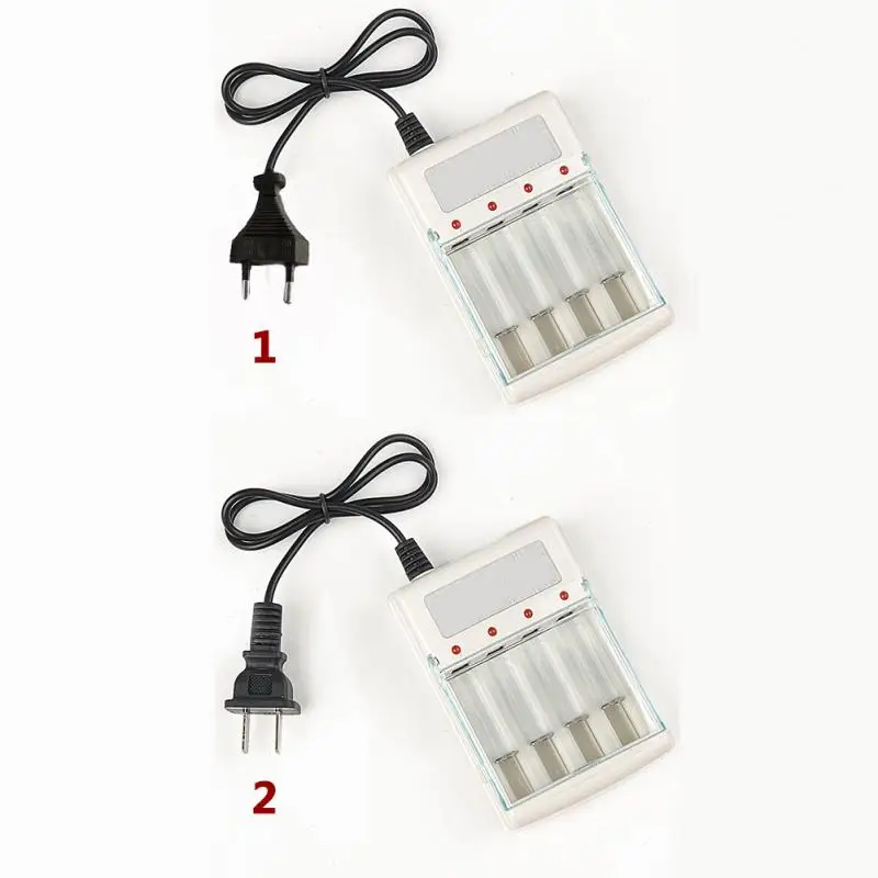 AA AAA 17500 18490 Зарядное устройство переменного тока 220 В штепсельная вилка стандарта ЕС/США 4 порта NiMH NiCd зарядное устройство для RC камеры игрушки Электроника