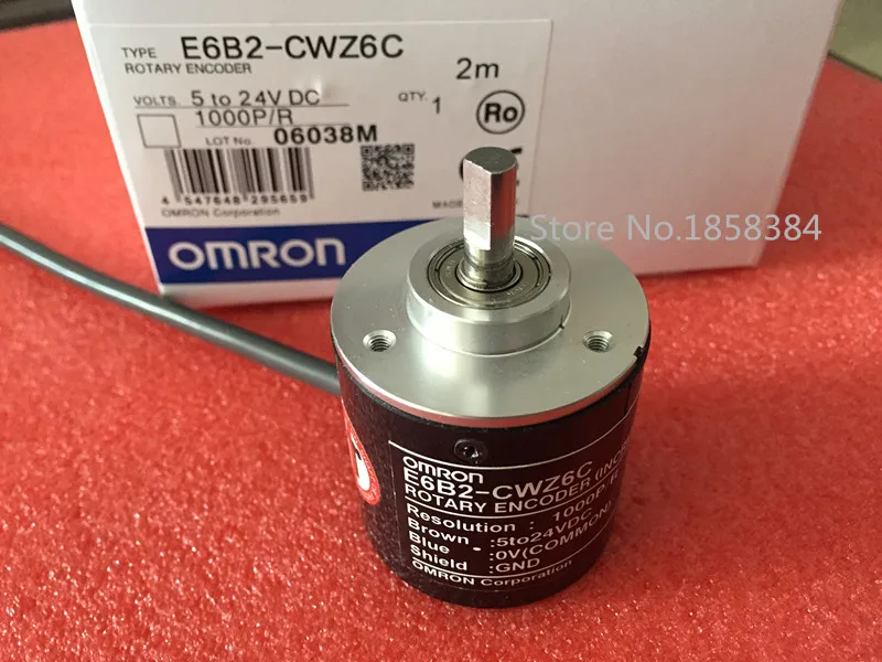 NEW E6B2CWZ6C OMRON Rotary Encoder E6B2-CWZ6C 2500 2000 1800 1024 1000 600 500 400 360 200 100 60 40 30 20P/R 5-24v