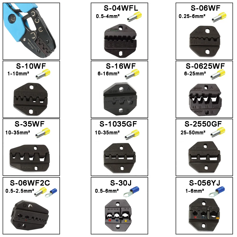 S30J S056YJ S06WF2C S04WFL S06WF S10WF S16WF S35WF штамповочные наборы для AM 30 LS клещи обжимные модули