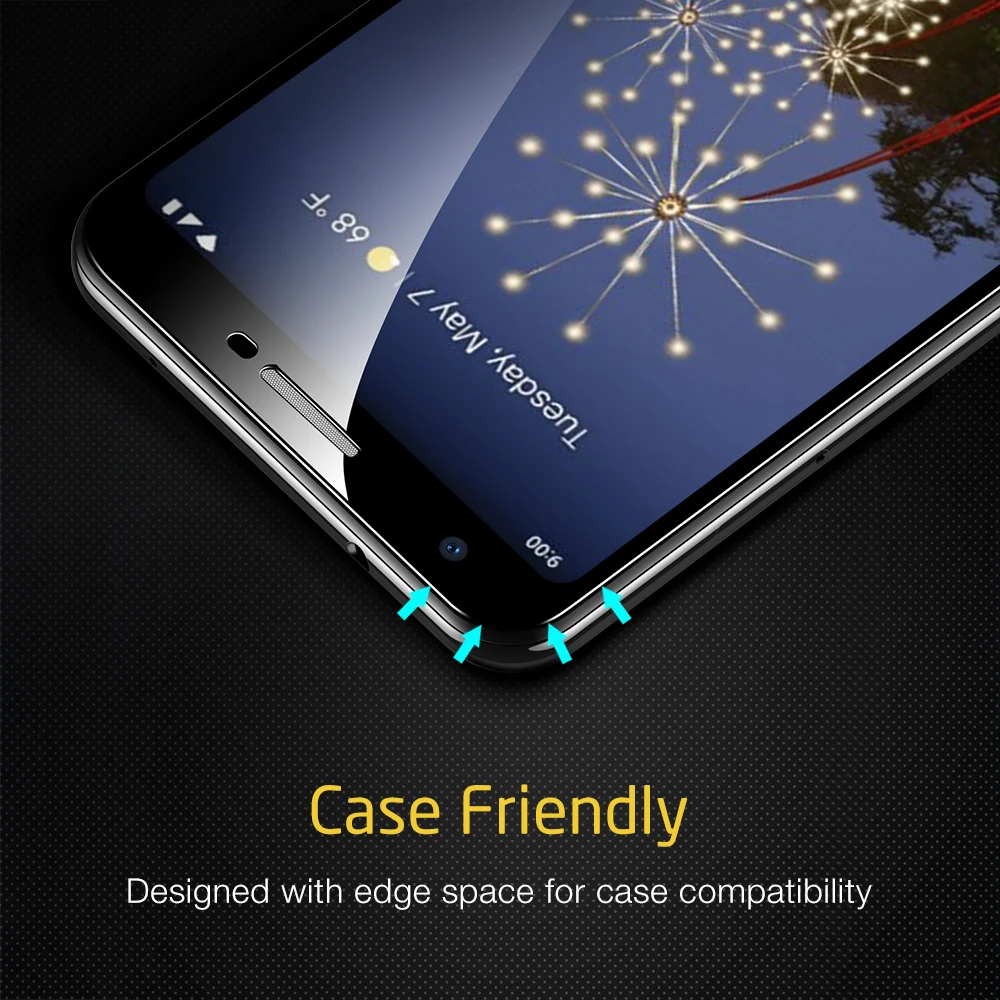 2 шт./лот, закаленное стекло ESR для Google Pixel 3a и 3aXL, защита экрана, 3X крепкая, полное покрытие, Передняя пленка для Google Pixel 3aXL