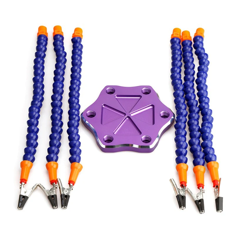

Plastic+Metal Welding Soldering Station 6-Claw Multifunctional Aux Arms PCB Holder Tool Part Kits Accessories