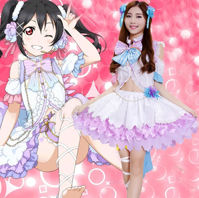 Карнавальный костюм Lovelive Yazawa Nico белый ангела на День святого Валентина