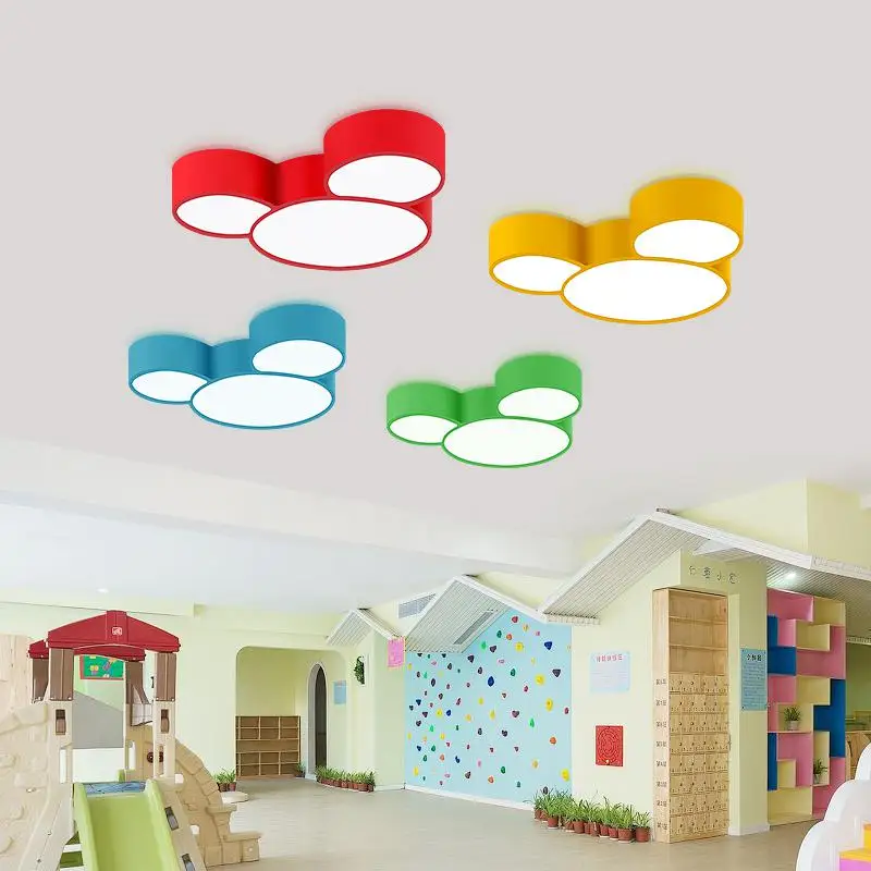 Maternelle Couleur Led Plafonnier Chambre D Adolescent Lampe De Surface Garcon Fille Chambre Lampe Enfants Plafonnier Maison Lumieres Et Eclairage Aliexpress