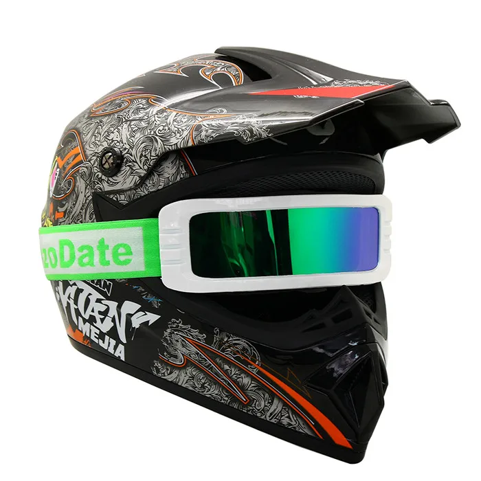 Motorcycle Goggles ATV Dirt Bike Anti-fog Lens Windproof Motorbike Wear with Helmet Off Road Racing Sports Glasses