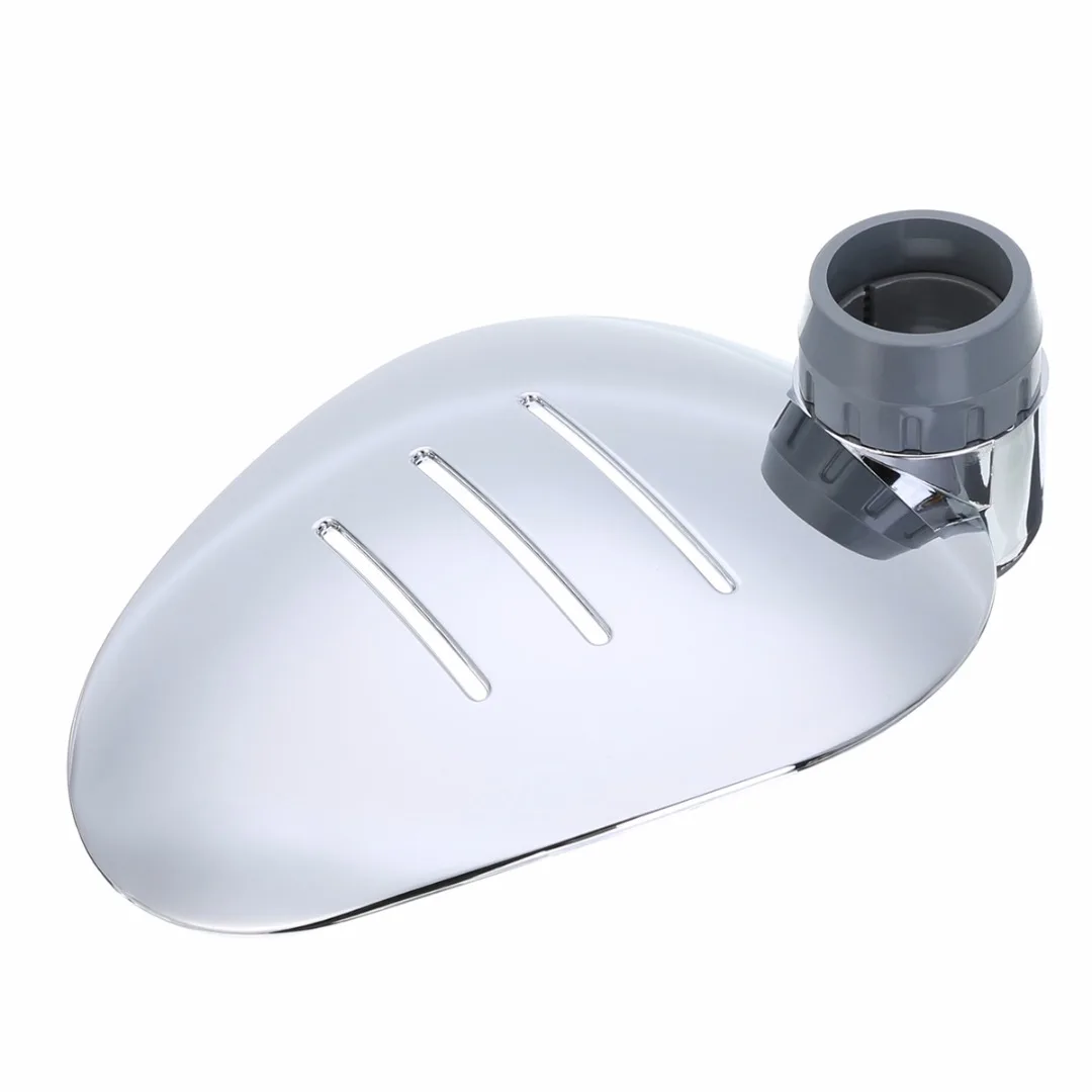 Practical ABS Bathroom Soap Dish Shower Rod Slide Bar Soap Pallet Holder Soap Dishes Box With Chrome Mayitr Brand new