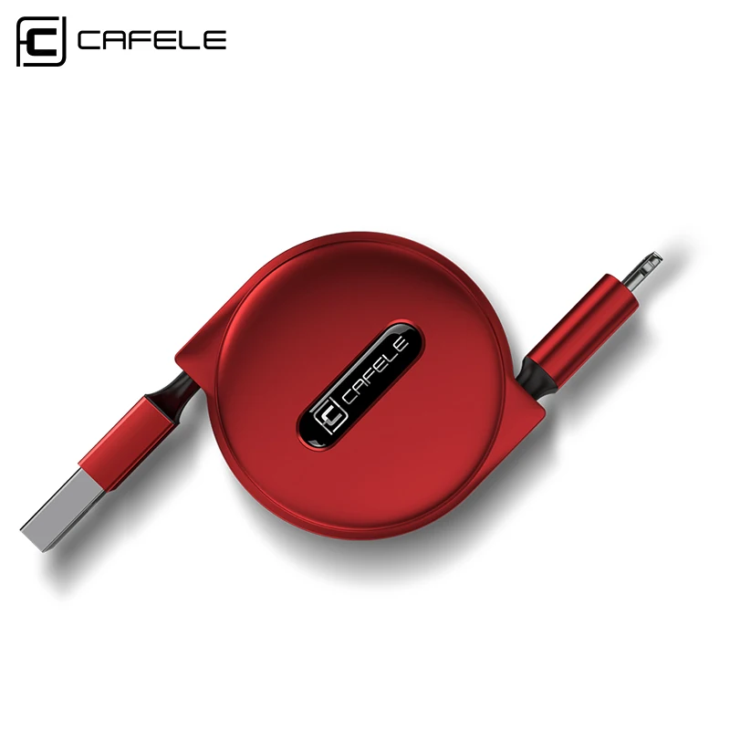 

Cafele USB Cable for iPhone X Charging Cable Retractable 8 Pin for iPhone 7 8 USB Date Sync Retractable Line Cable Length 100 cm