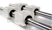 2 шт. SBR10-L1100mm Линейные Рельсы Поддержка + 4 шт. SBR10UU Блоки Линейного Подшипника Скольжения блока для Чпу Линейный