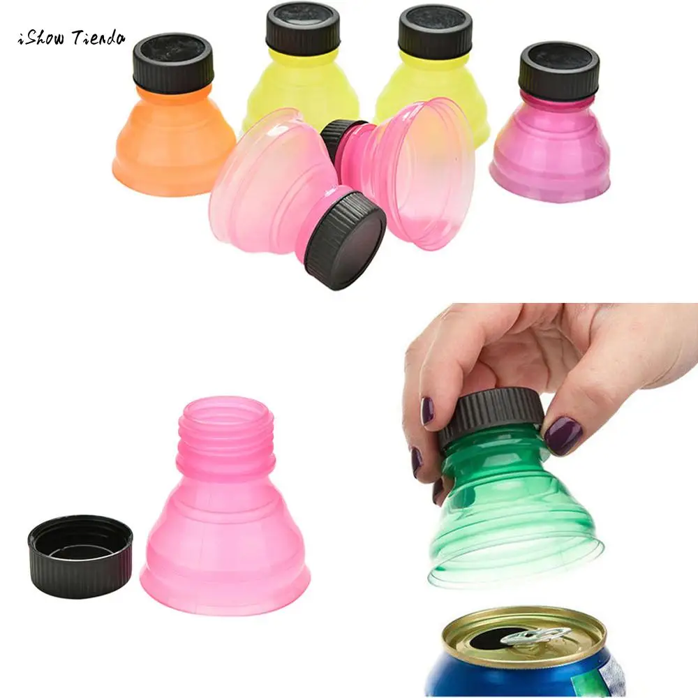 

6Pcs 6*5 cm Soda Saver Pop Beer Beverage Can Cap Flip Bottle Top Lid Protector Snap On