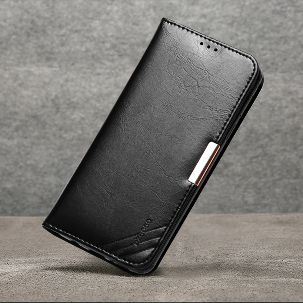 

Real Genuine natural Cow Leather Case for Apple iphone 11 pro Wallet Bag Flip Book Cover for iphone 11 pro Max