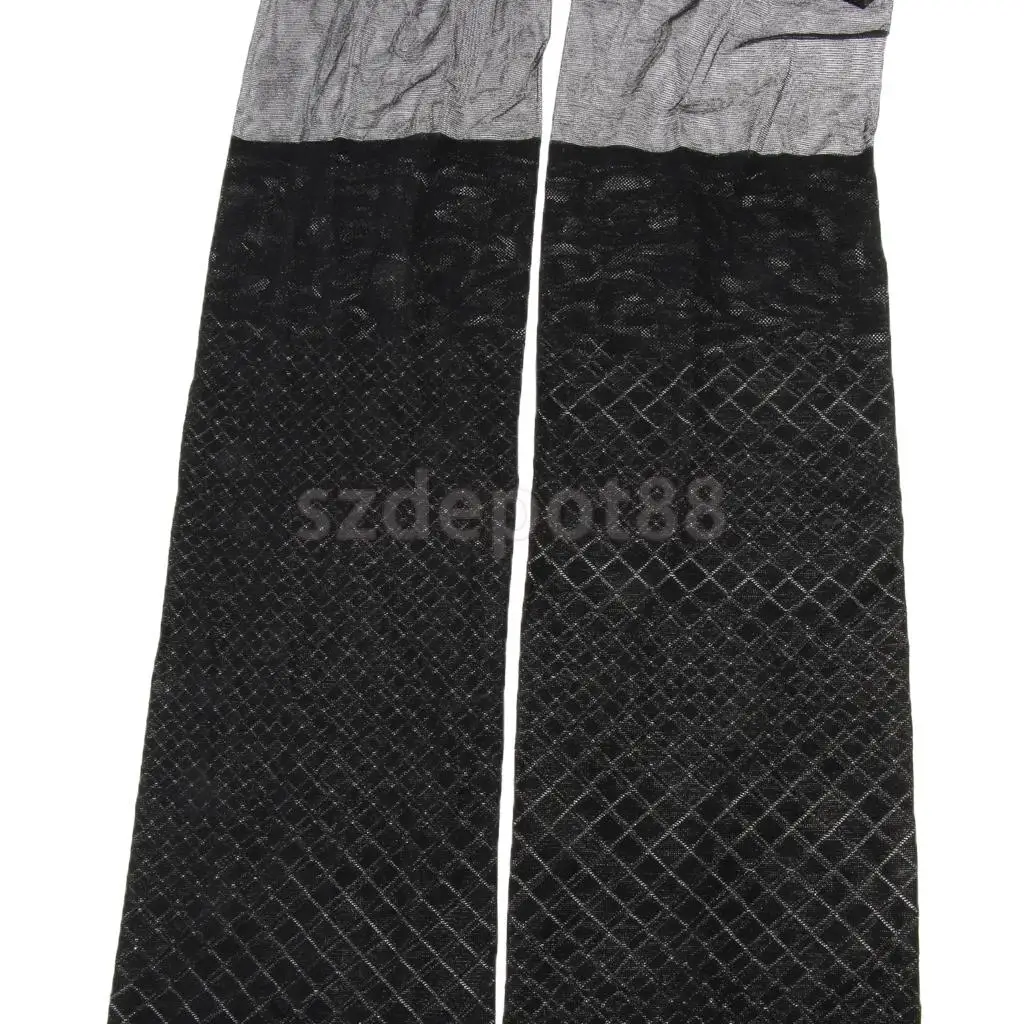 Women Lady Fashionable Sheer Tights Geometric Polka Dot Floral Patterned Elastic Pantyhose Long Stockings