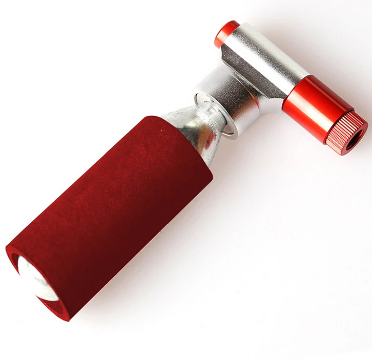 Portable Bicycle Tire CO2 Inflator mini Pump valve Mountain Bike Air Pump for schrader&presta balls inflator