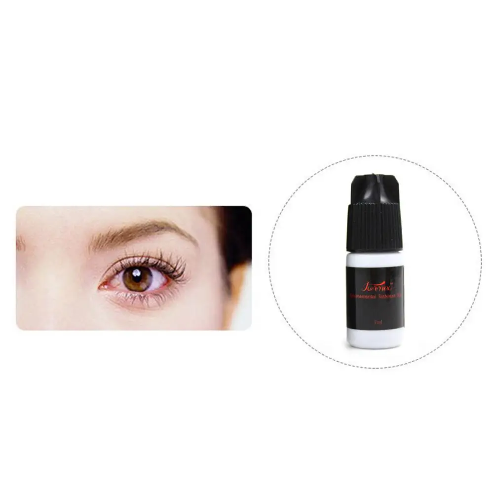 1pc Fast Drying Eyelash Glue No Odor No Irritation Lasting Makeup Waterproof False Lashes Extension Adhesive Black Strong Sticky