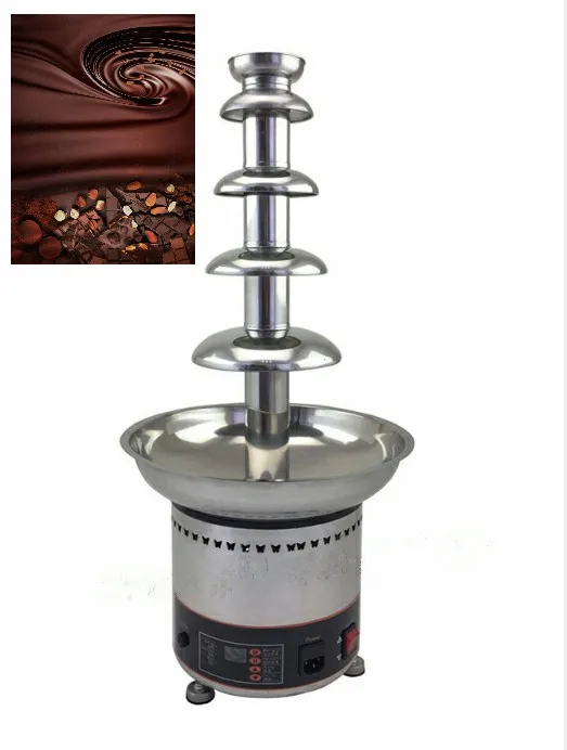 

5 tiers 68cm Chocolate Fondue Melting Machine Chocolate Fountain Machine Melt Waterfall Machine 220v 110v