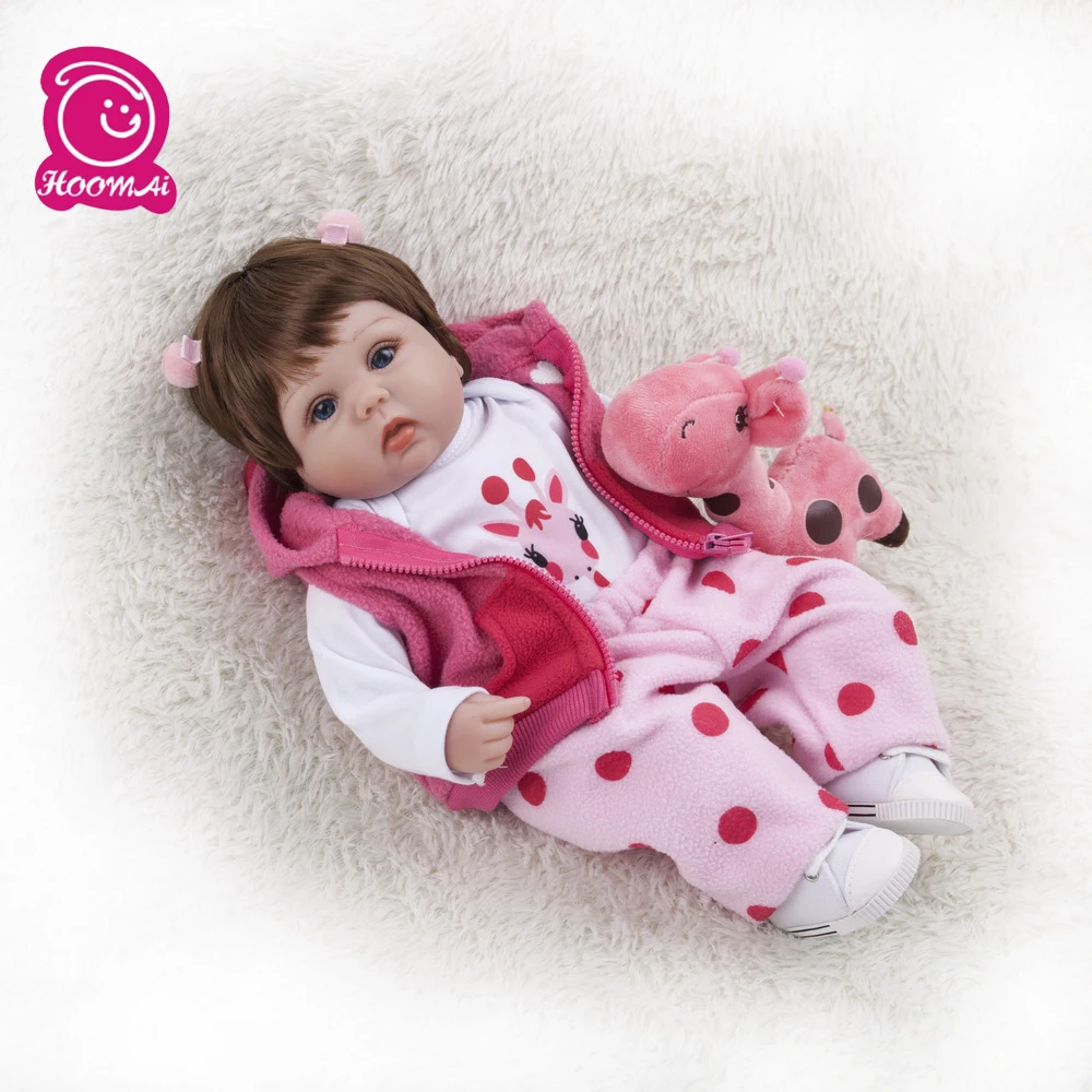 

Cute Silicone Rebron Baby Dolls Newborn Baby 16 inch Soft Realistic Princess 45 cm Kids Playmates Baby Reborn Fashion DIY Toys
