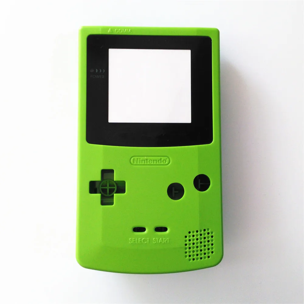 Apple Green корпус чехол для nintendo для GBC для GameBoy цветная консоль+ отвертка+ резиновая накладка