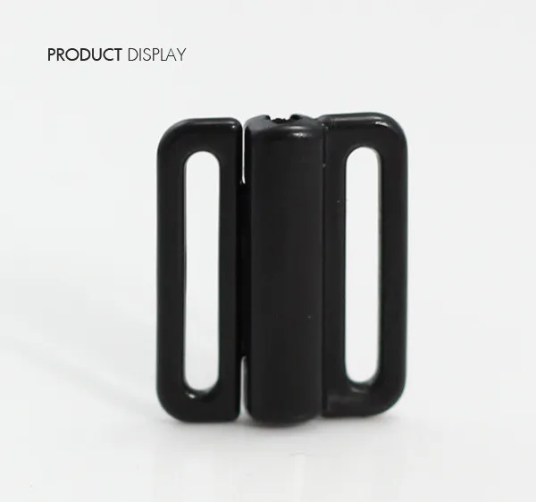 

Craft Plastic Black Rectangle Tape Closure Hook & Clasp Fasteners Sewing On Clothes Bra Clip Hooks 21mm x 16.5mm 50piece/NK162