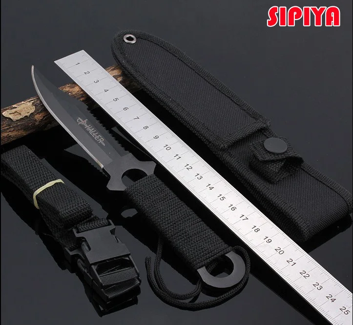 

Diving knife Leggings fixed knife tactical knife camping tools hunting survival knives