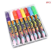 8 Colors Dual Nib Highlighter Fluorescent Liquid Chalk Marker Neon Pen For LED Writing Board Blackboard Glass Painting Graffiti 8 Colors Dual Nib Highlighter Fluorescent Liquid Chalk Marker Neon Pen For LED Writing Board Blackboard Glass Painting Graffiti
