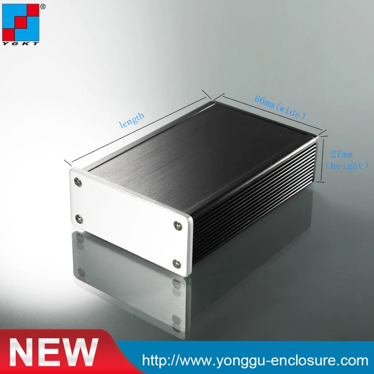 

66*27-100mm (WxH-D) High Quantity NEW Full Aluminium Audio Aluminum Enclosure/audio stereo amplifier/mini circuits amplifiers