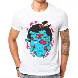 Новый мужской футболка короткий рукав Для мужчин забавные Модные топы футболки Зомби чужой с принтом черепа футболки мужские, хлопок Camisetas