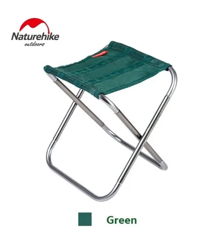 Naturehike campstool открытый портативный алюминиевый складной шаг табурет маленький Кемпинг Рыбалка pinic барбекю кемпинг складной стул - Цвет: Зеленый