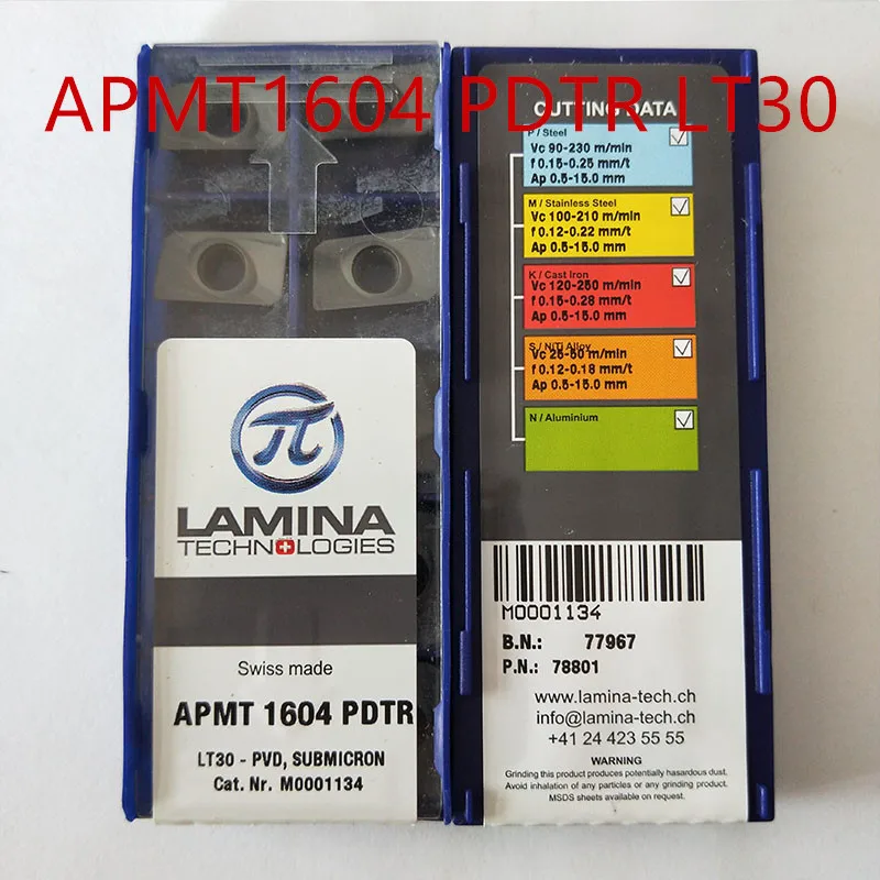 50 шт. APMT1604 PDTR LT30 Карбидное лезвие резцы для токарного станка инструмент фреза для станка с ЧПУ APMT1604