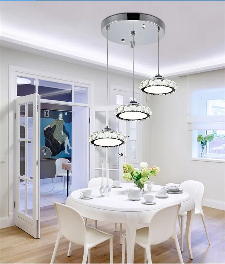 Lustre de Cristal Luminária de Cristal Pingente de Diâmetro Moderno Lâmpada Led Ac110-260 Luz 11 Lustre de cristal moderno lâmpada led lustre