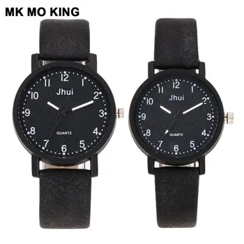 

Men's simple digital scale retro stone pattern belt couple watch women's quartz clock bracelet fashion ladies wrist watch gift