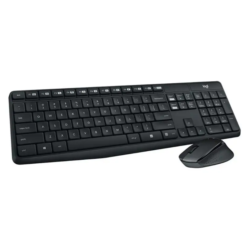 Комплект беспроводной клавиатуры и мыши и клавиатуры logitech MK315, бесшумная, бесшумная, защищенная от брызг, домашняя, Офисная клавиатура, мышь, комбо