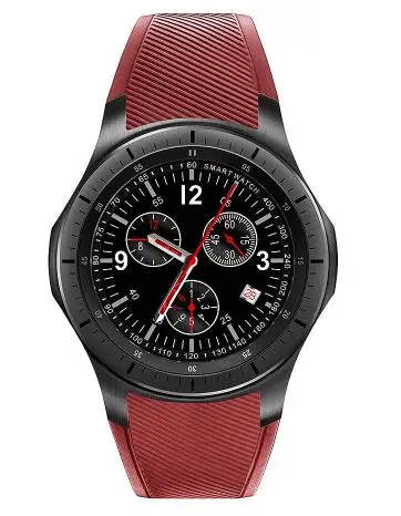 JingTider DM368 Android Смарт часы 3g наручные часы MTK6580 четырехъядерный 8 Гб Rom 1,39 дюймов AMOLED круглый Bluetooth gps wifi Sim карта - Цвет: Red
