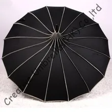 Прямая поставка, принцесса мода зонтик, 8 мм пагода зонты и 7,0 мм Металл рифленые Длинные ребра, рука открыть, башня зонтик, 16 ребра