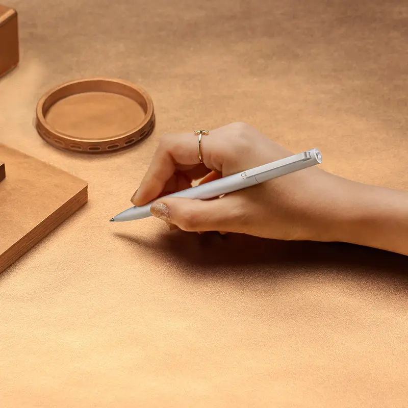 Xiaomi Mijia серебристо-Золотой металлический знак ручка 0,5 мм Гладкая заправка черный MiKuni Япония черные чернила офисная ручка для студентов